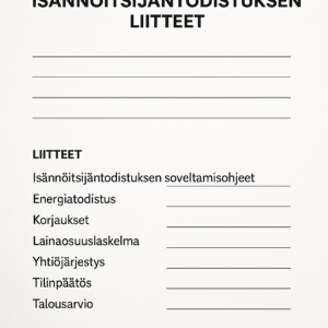 Isännöitsijäntodistuksen liitteet